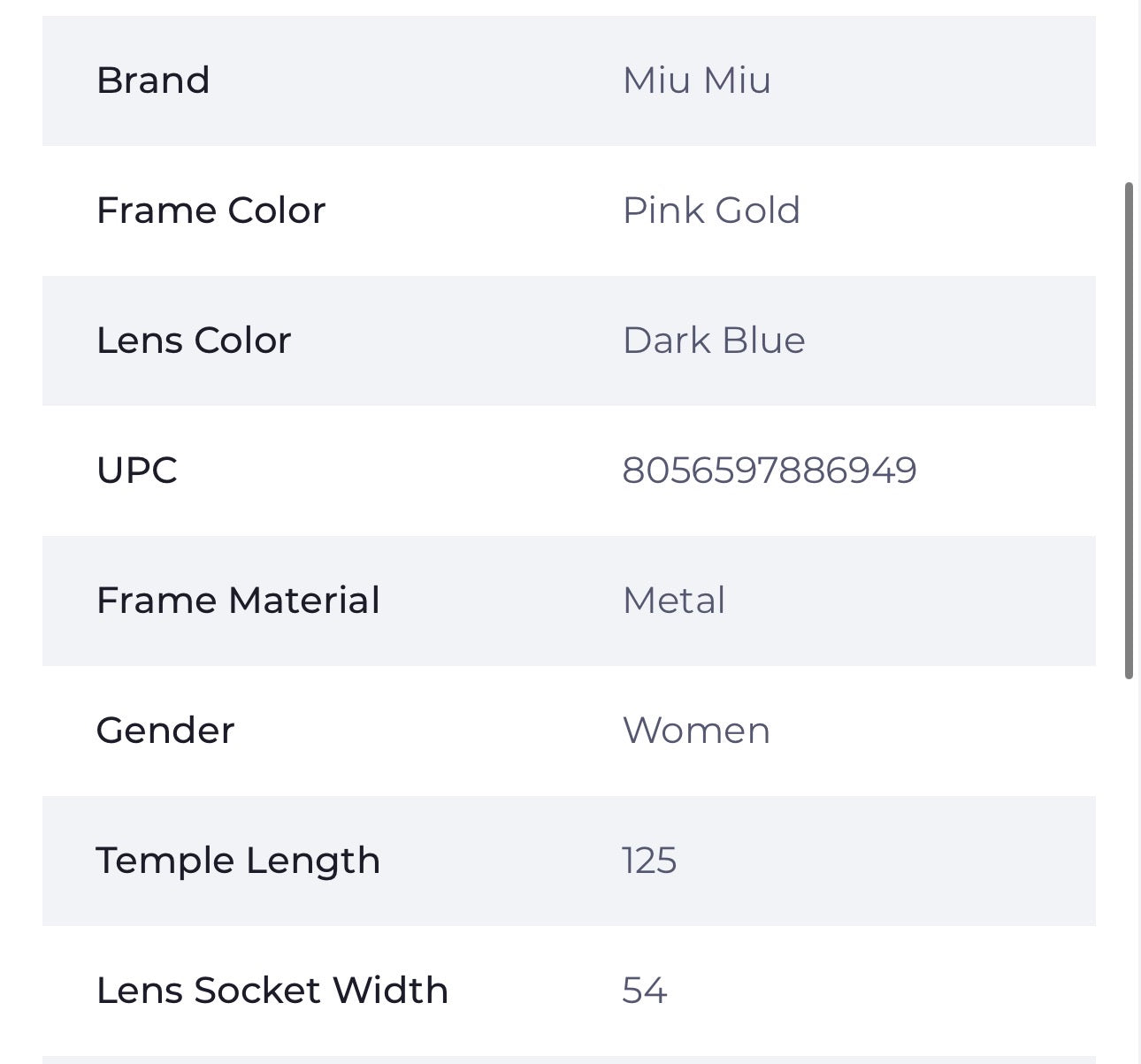 Miu Miu Blue